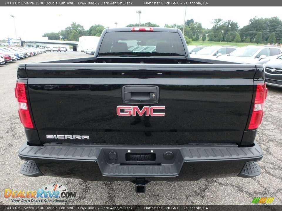 2018 GMC Sierra 1500 Double Cab 4WD Onyx Black / Dark Ash/Jet Black Photo #6