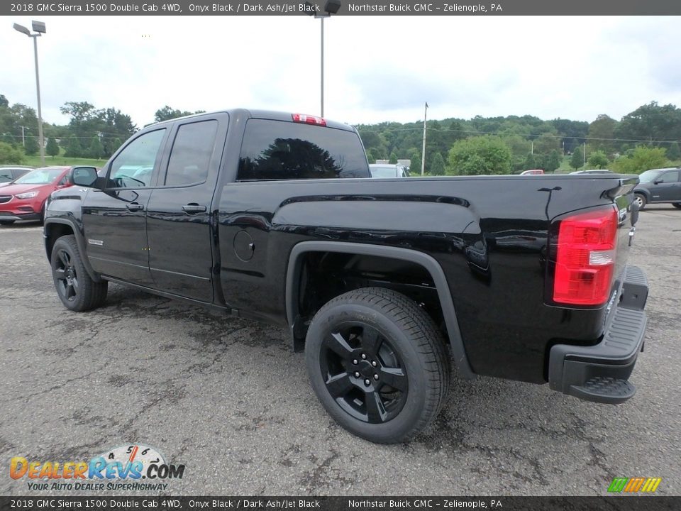 2018 GMC Sierra 1500 Double Cab 4WD Onyx Black / Dark Ash/Jet Black Photo #7