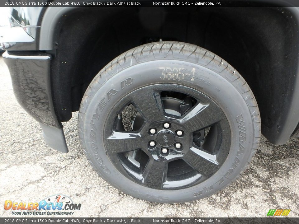 2018 GMC Sierra 1500 Double Cab 4WD Onyx Black / Dark Ash/Jet Black Photo #9