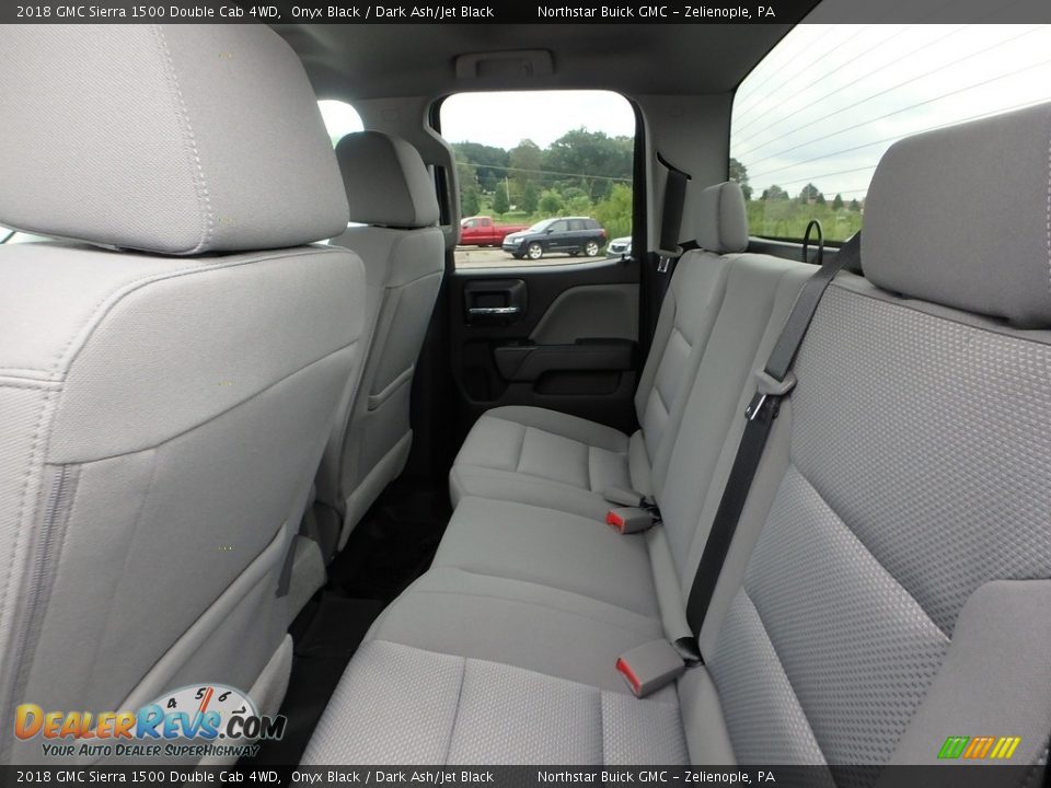 2018 GMC Sierra 1500 Double Cab 4WD Onyx Black / Dark Ash/Jet Black Photo #11