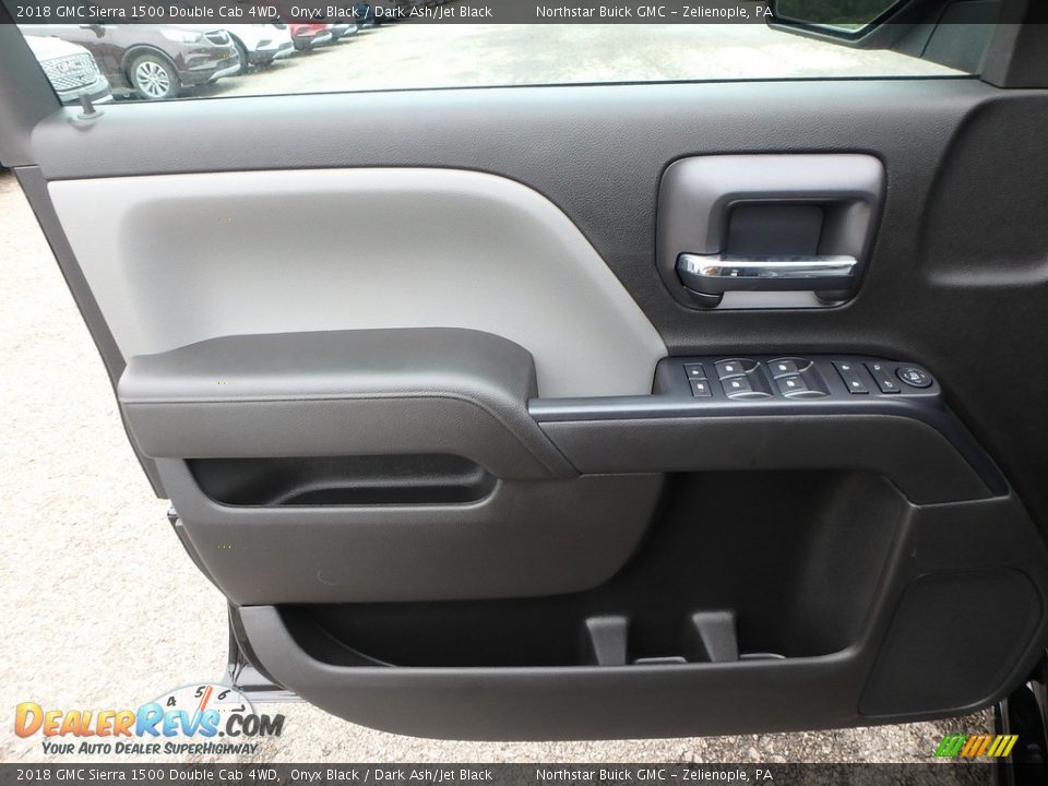 2018 GMC Sierra 1500 Double Cab 4WD Onyx Black / Dark Ash/Jet Black Photo #13