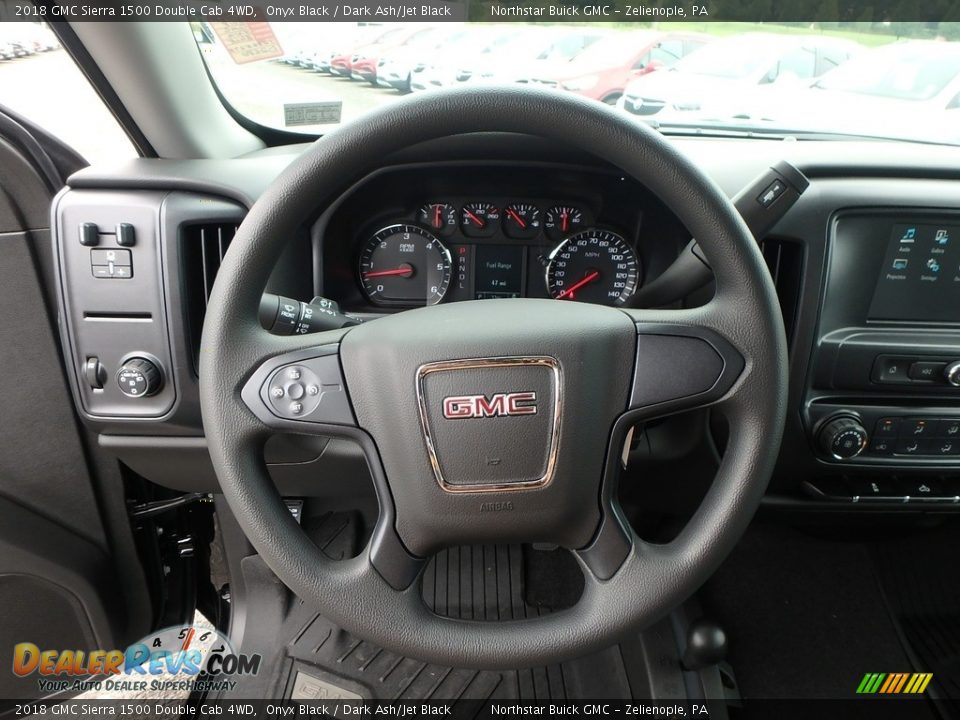 2018 GMC Sierra 1500 Double Cab 4WD Onyx Black / Dark Ash/Jet Black Photo #18