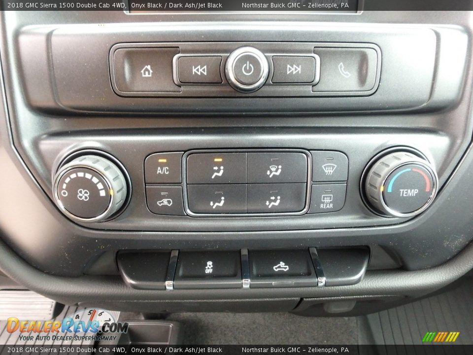 2018 GMC Sierra 1500 Double Cab 4WD Onyx Black / Dark Ash/Jet Black Photo #20
