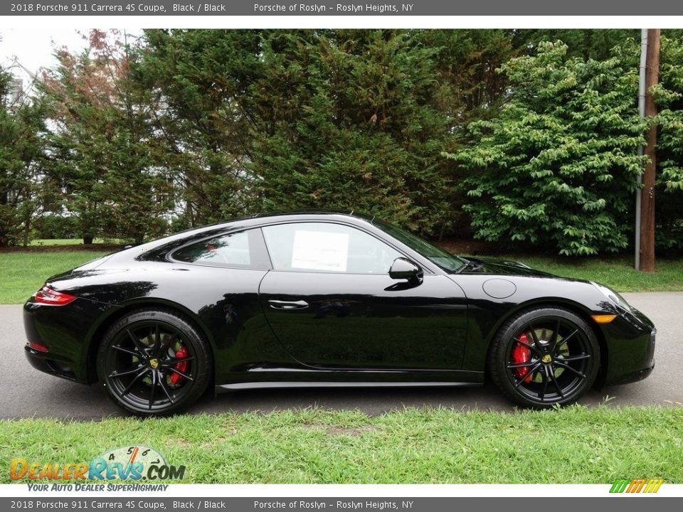 Black 2018 Porsche 911 Carrera 4S Coupe Photo #3