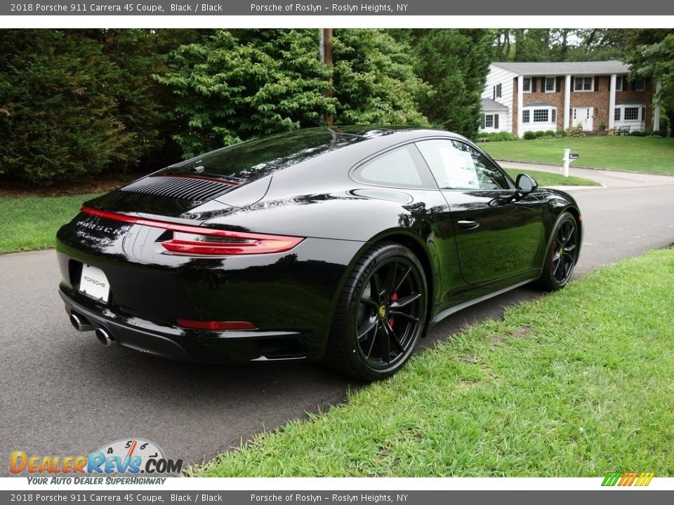 2018 Porsche 911 Carrera 4S Coupe Black / Black Photo #4