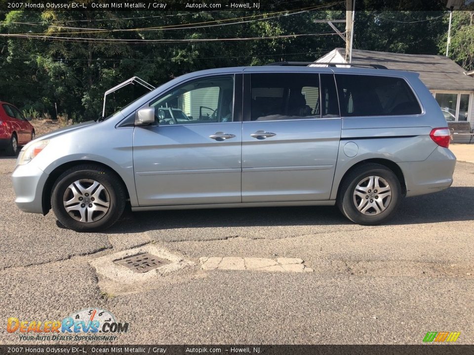 2007 Honda Odyssey EX-L Ocean Mist Metallic / Gray Photo #2