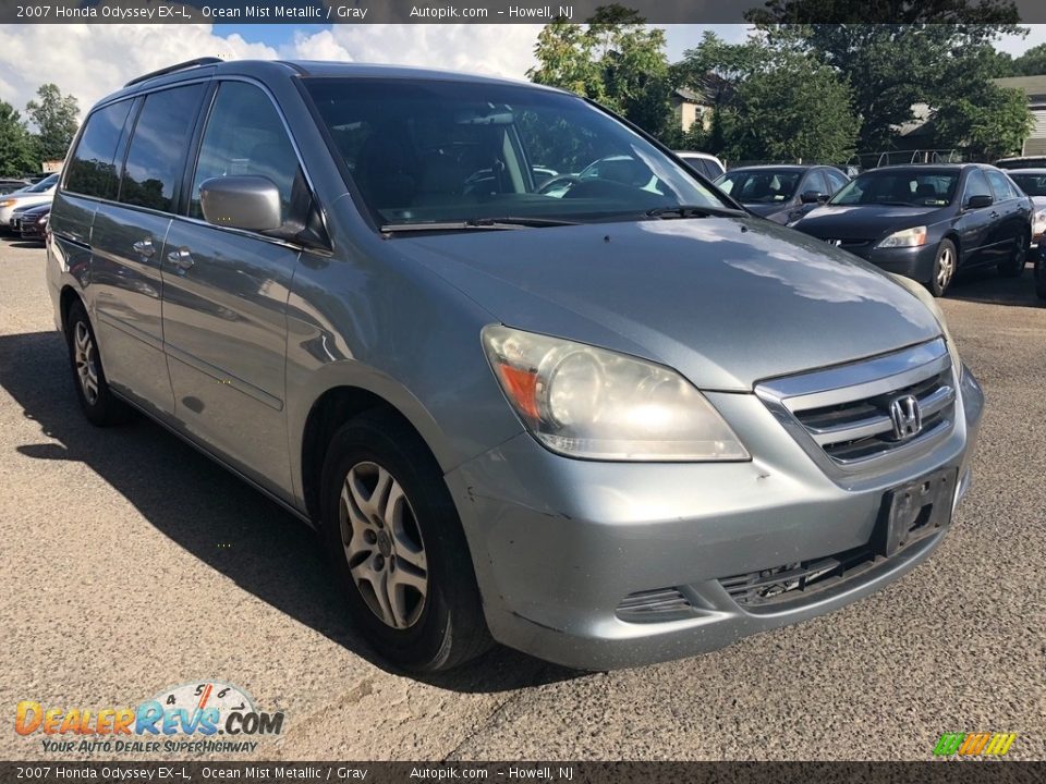 2007 Honda Odyssey EX-L Ocean Mist Metallic / Gray Photo #7