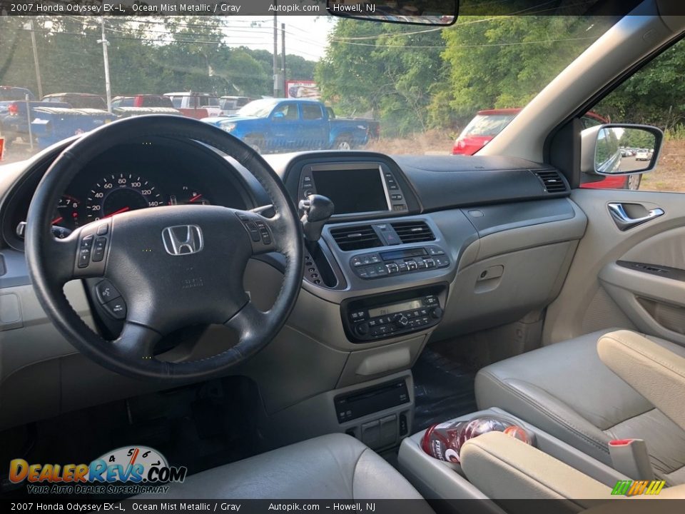 2007 Honda Odyssey EX-L Ocean Mist Metallic / Gray Photo #8