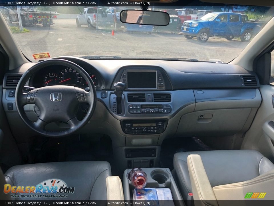2007 Honda Odyssey EX-L Ocean Mist Metallic / Gray Photo #9