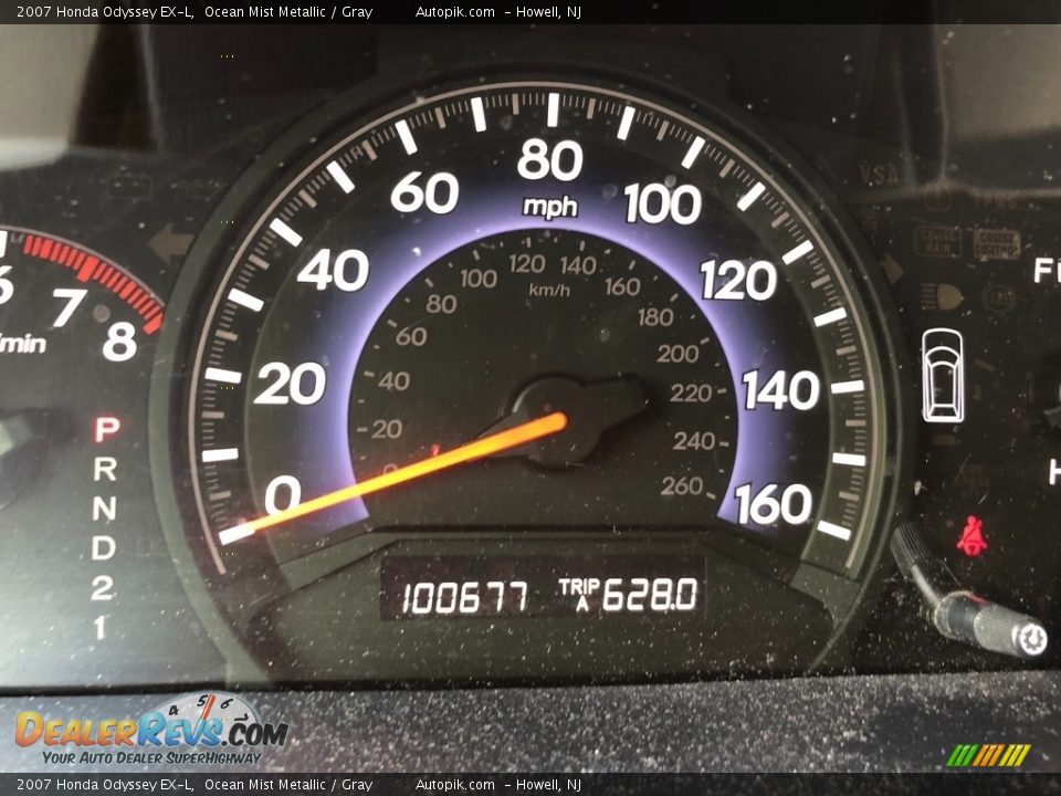 2007 Honda Odyssey EX-L Ocean Mist Metallic / Gray Photo #14