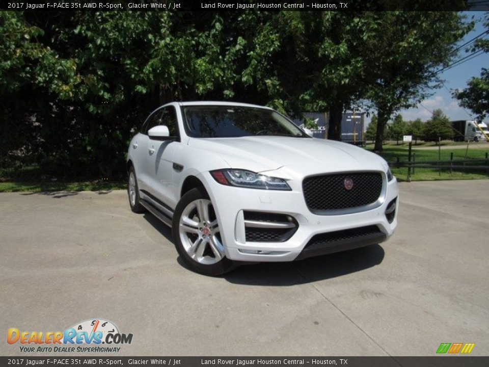 2017 Jaguar F-PACE 35t AWD R-Sport Glacier White / Jet Photo #1