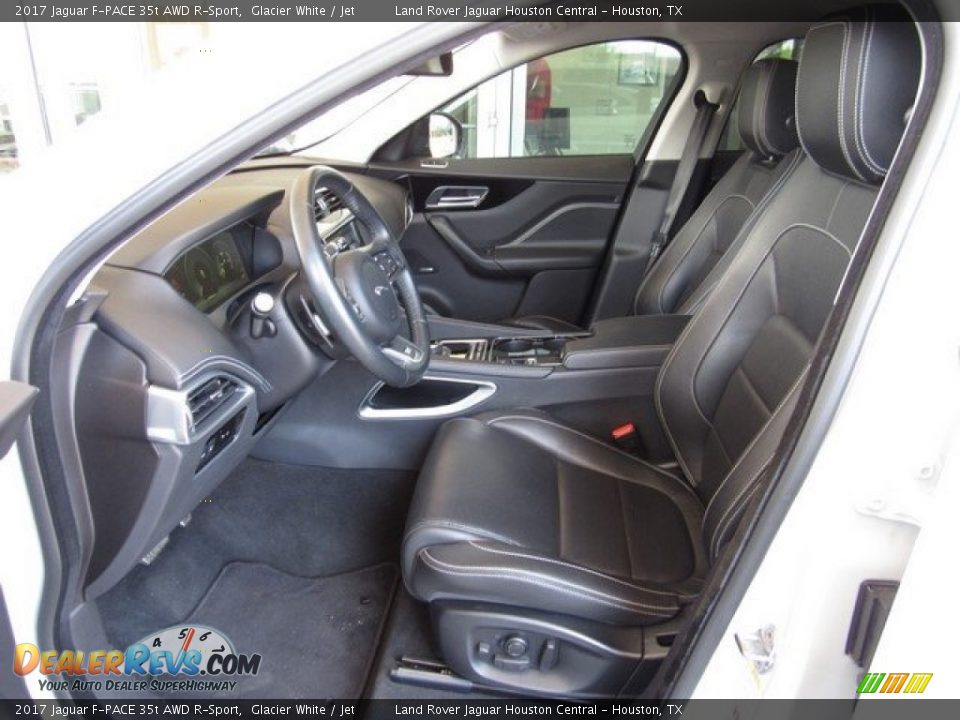 2017 Jaguar F-PACE 35t AWD R-Sport Glacier White / Jet Photo #3