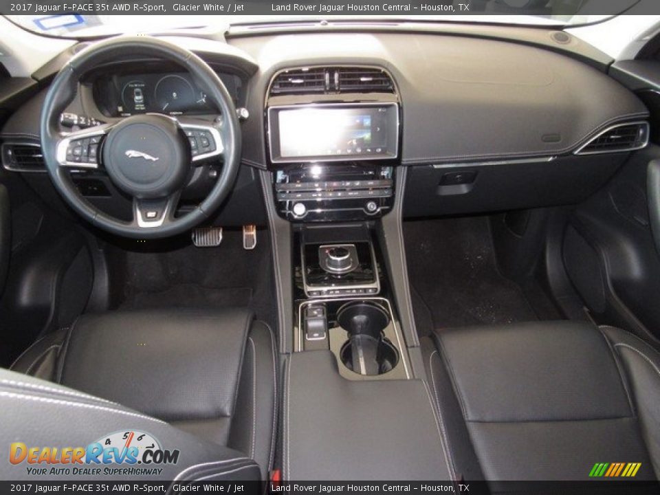 2017 Jaguar F-PACE 35t AWD R-Sport Glacier White / Jet Photo #4