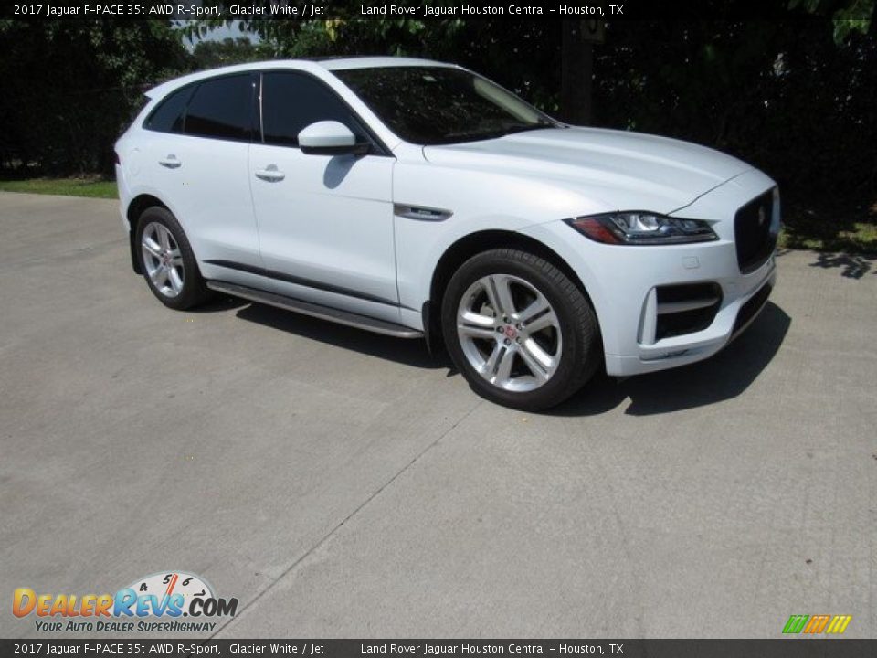 2017 Jaguar F-PACE 35t AWD R-Sport Glacier White / Jet Photo #6