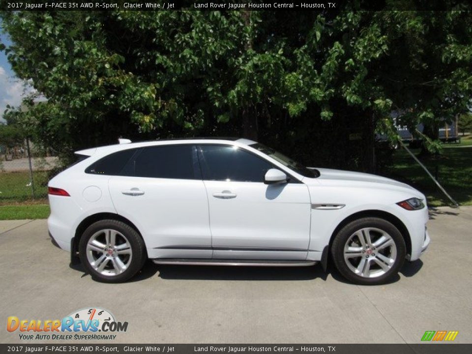 2017 Jaguar F-PACE 35t AWD R-Sport Glacier White / Jet Photo #7