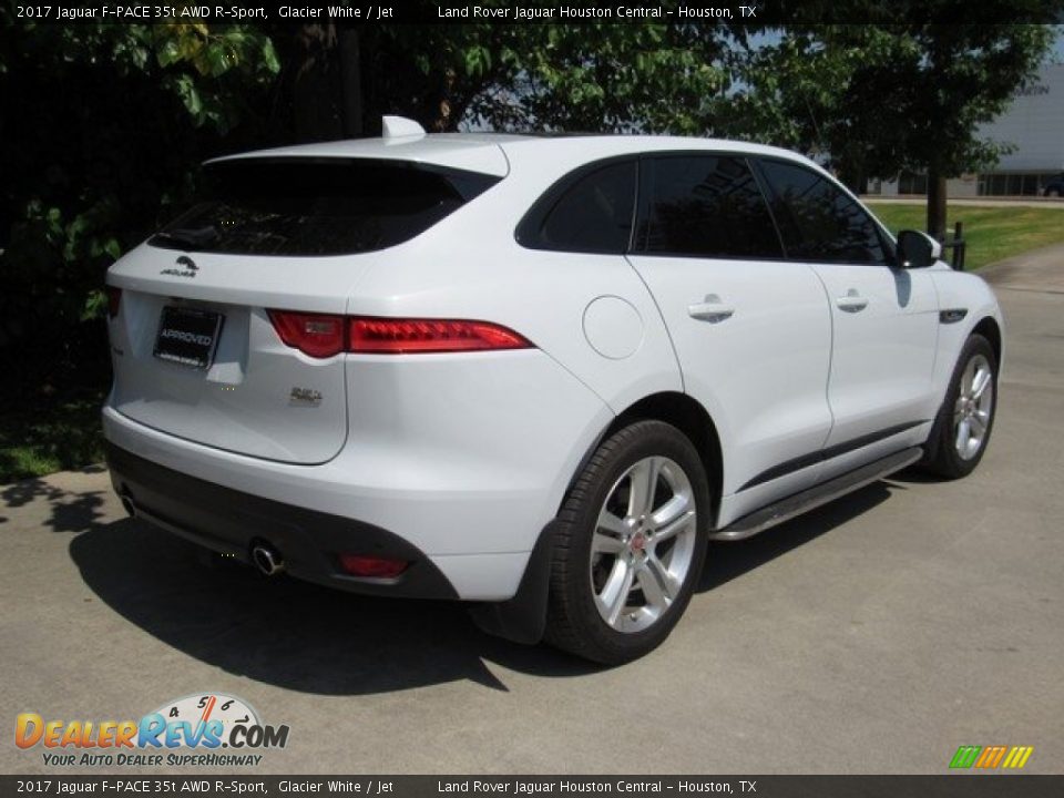 2017 Jaguar F-PACE 35t AWD R-Sport Glacier White / Jet Photo #8