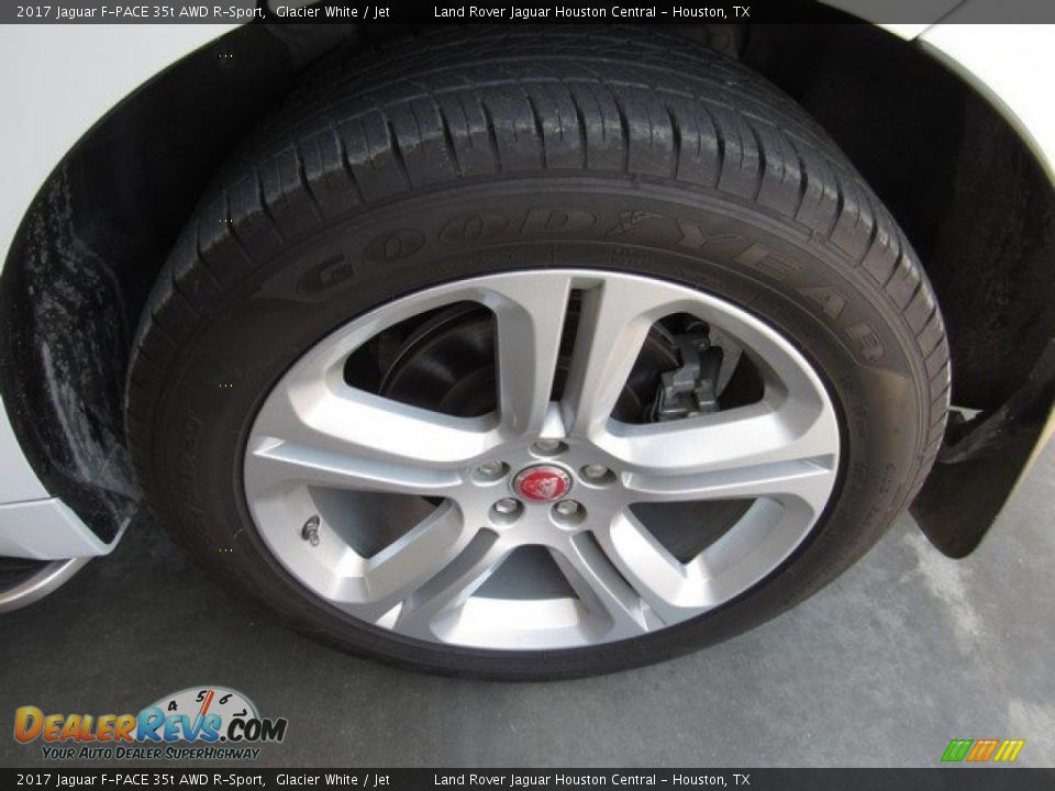2017 Jaguar F-PACE 35t AWD R-Sport Glacier White / Jet Photo #9
