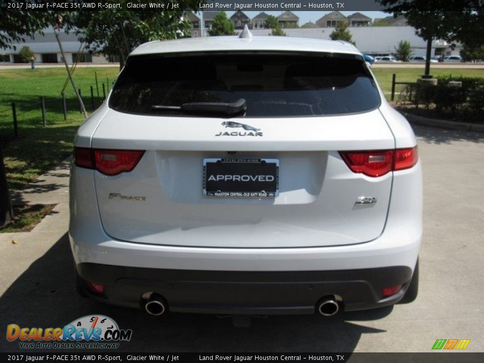 2017 Jaguar F-PACE 35t AWD R-Sport Glacier White / Jet Photo #10
