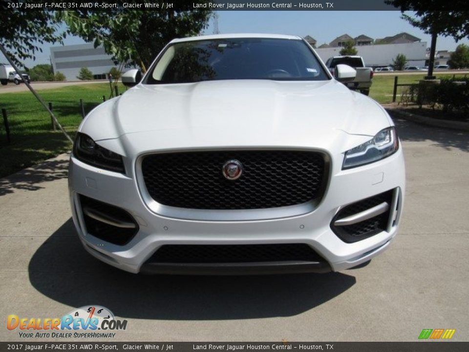 2017 Jaguar F-PACE 35t AWD R-Sport Glacier White / Jet Photo #11