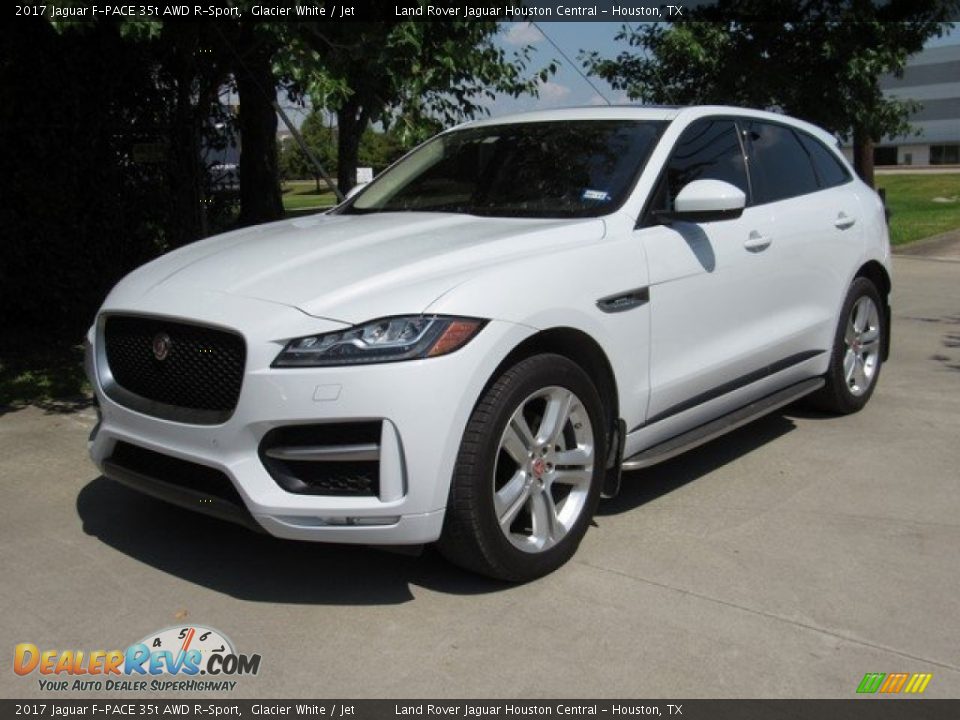 2017 Jaguar F-PACE 35t AWD R-Sport Glacier White / Jet Photo #12