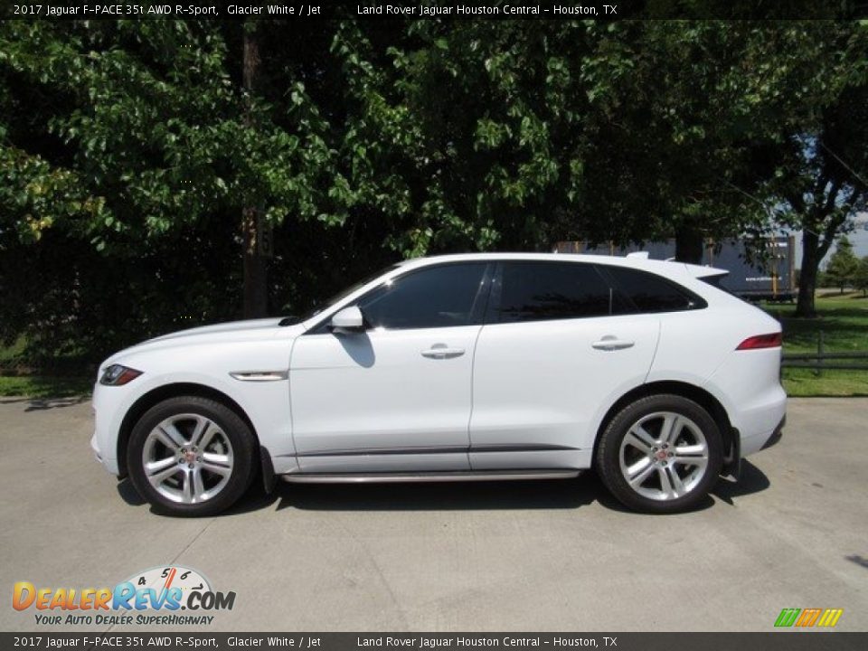 2017 Jaguar F-PACE 35t AWD R-Sport Glacier White / Jet Photo #13