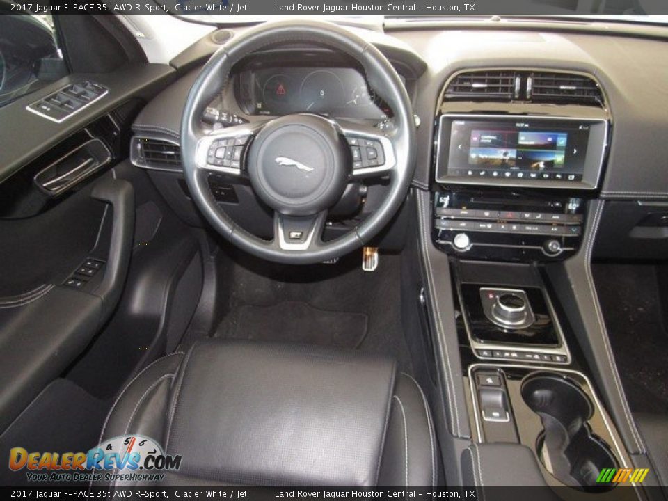 2017 Jaguar F-PACE 35t AWD R-Sport Glacier White / Jet Photo #15