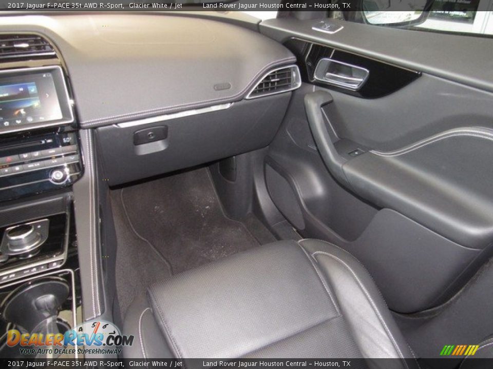 2017 Jaguar F-PACE 35t AWD R-Sport Glacier White / Jet Photo #16
