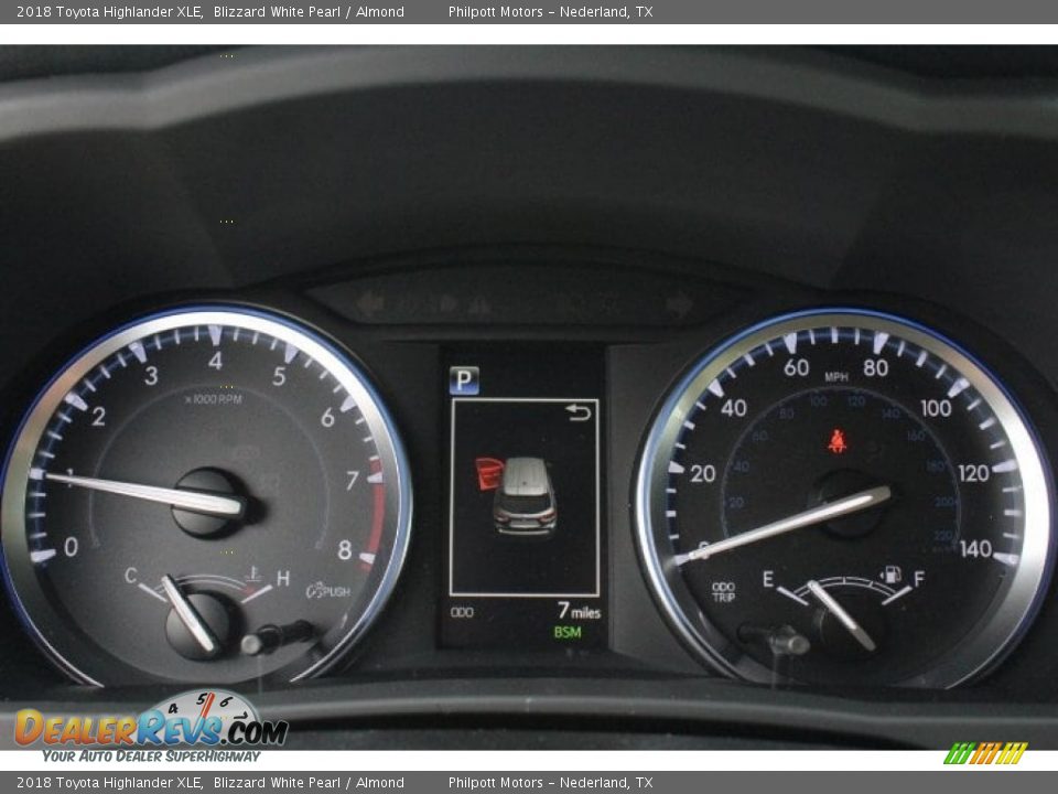 2018 Toyota Highlander XLE Blizzard White Pearl / Almond Photo #22