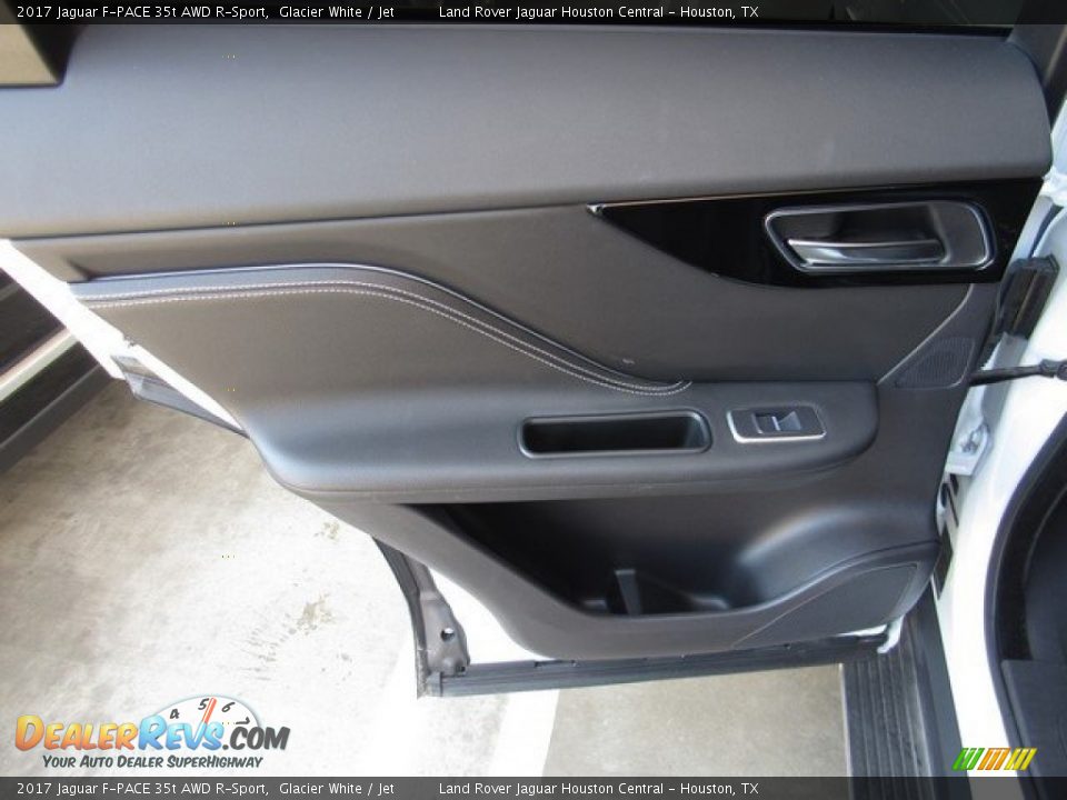 2017 Jaguar F-PACE 35t AWD R-Sport Glacier White / Jet Photo #24