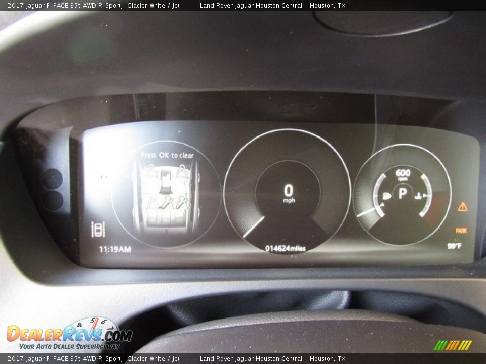2017 Jaguar F-PACE 35t AWD R-Sport Glacier White / Jet Photo #31