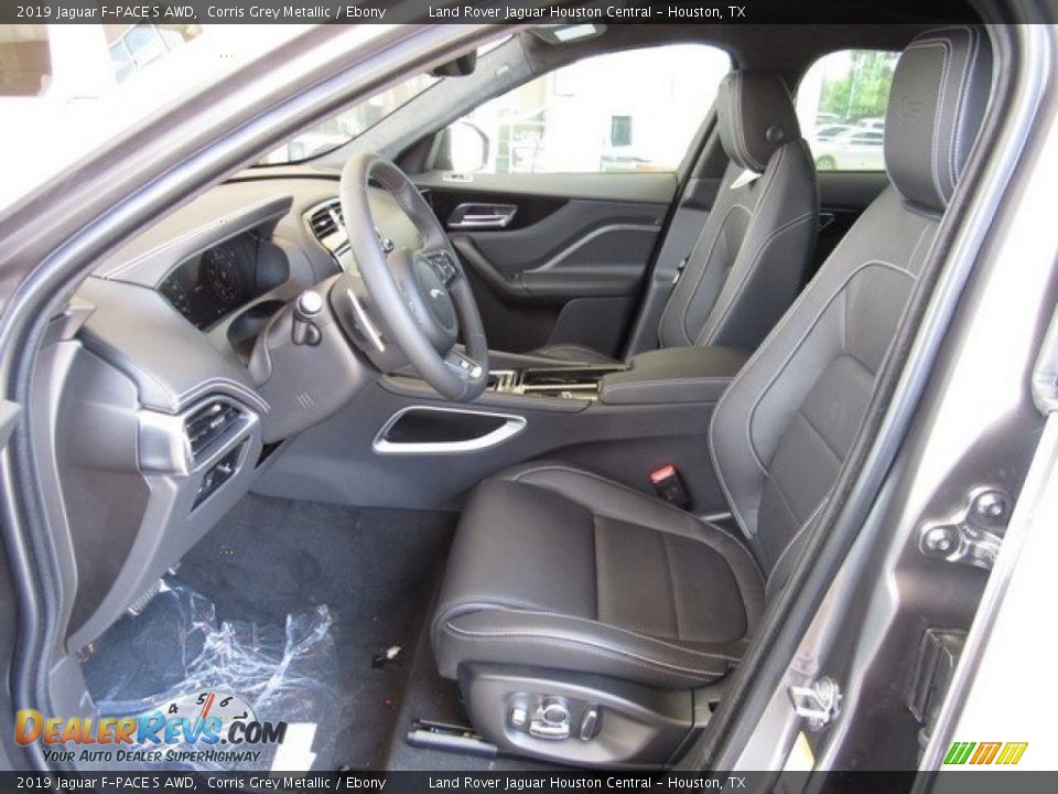 Ebony Interior - 2019 Jaguar F-PACE S AWD Photo #3