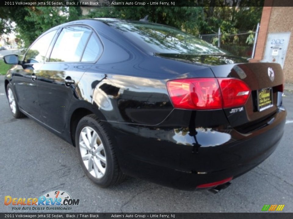 2011 Volkswagen Jetta SE Sedan Black / Titan Black Photo #6