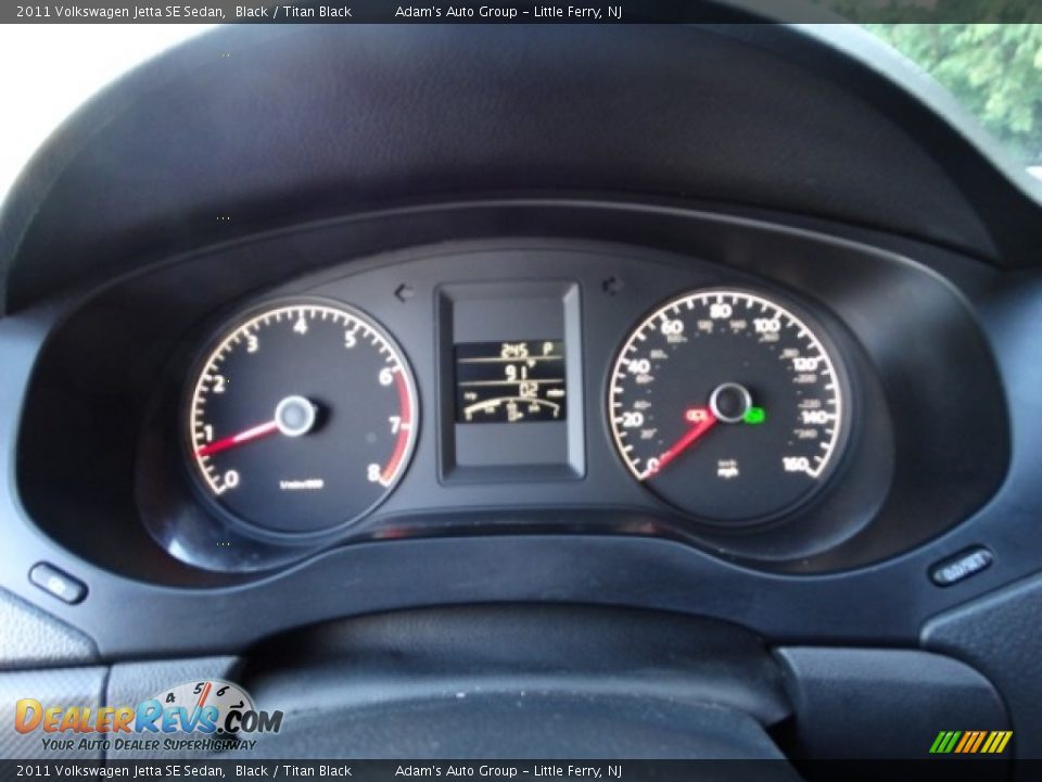 2011 Volkswagen Jetta SE Sedan Black / Titan Black Photo #20