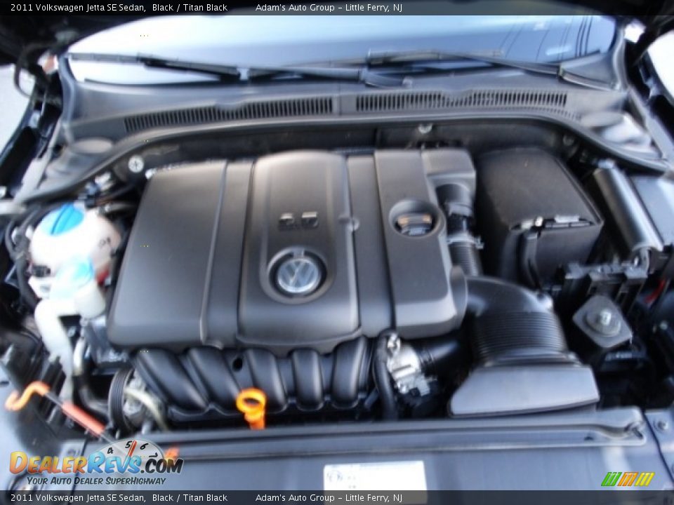 2011 Volkswagen Jetta SE Sedan Black / Titan Black Photo #25
