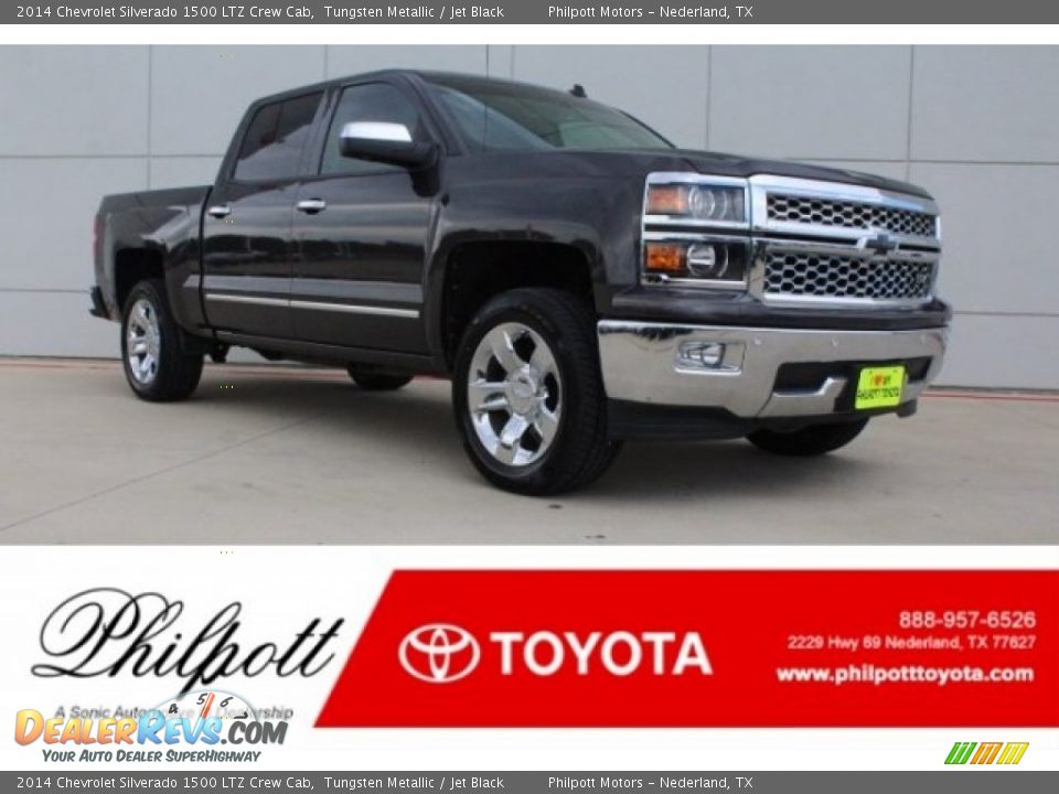2014 Chevrolet Silverado 1500 LTZ Crew Cab Tungsten Metallic / Jet Black Photo #1
