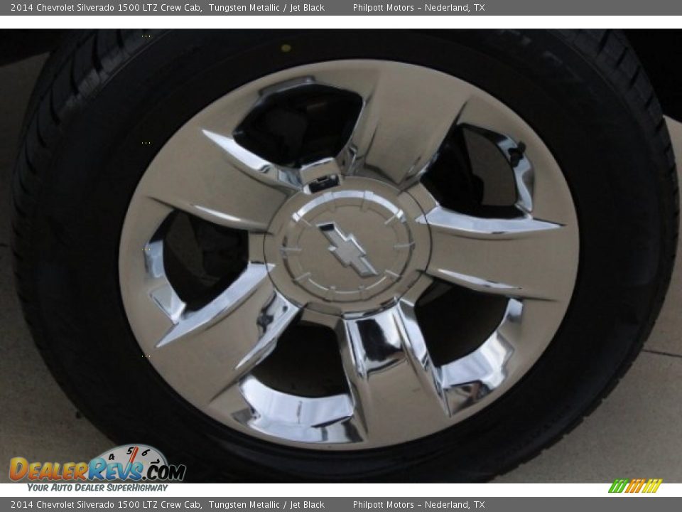 2014 Chevrolet Silverado 1500 LTZ Crew Cab Tungsten Metallic / Jet Black Photo #10