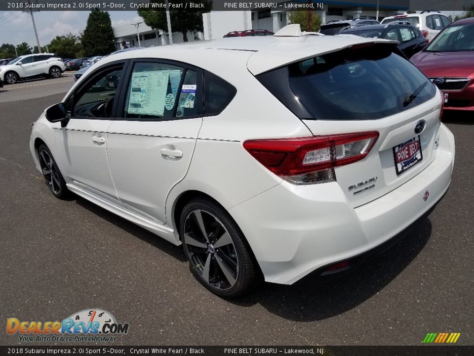 2018 Subaru Impreza 2.0i Sport 5-Door Crystal White Pearl / Black Photo #4