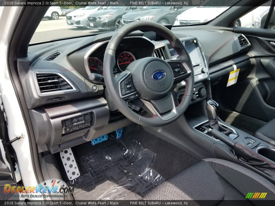 2018 Subaru Impreza 2.0i Sport 5-Door Crystal White Pearl / Black Photo #7
