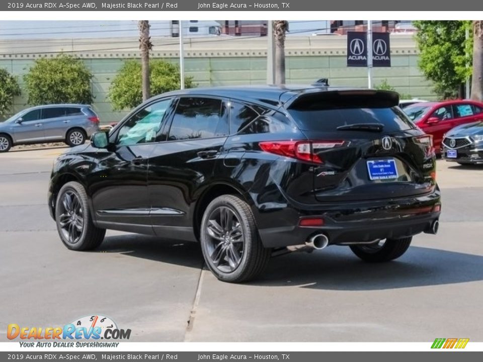 2019 Acura RDX A-Spec AWD Majestic Black Pearl / Red Photo #5