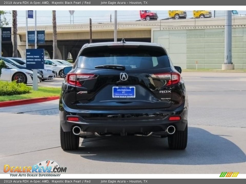 2019 Acura RDX A-Spec AWD Majestic Black Pearl / Red Photo #6