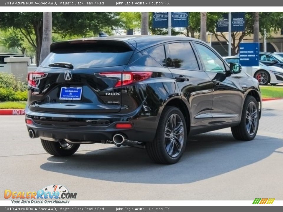 2019 Acura RDX A-Spec AWD Majestic Black Pearl / Red Photo #7
