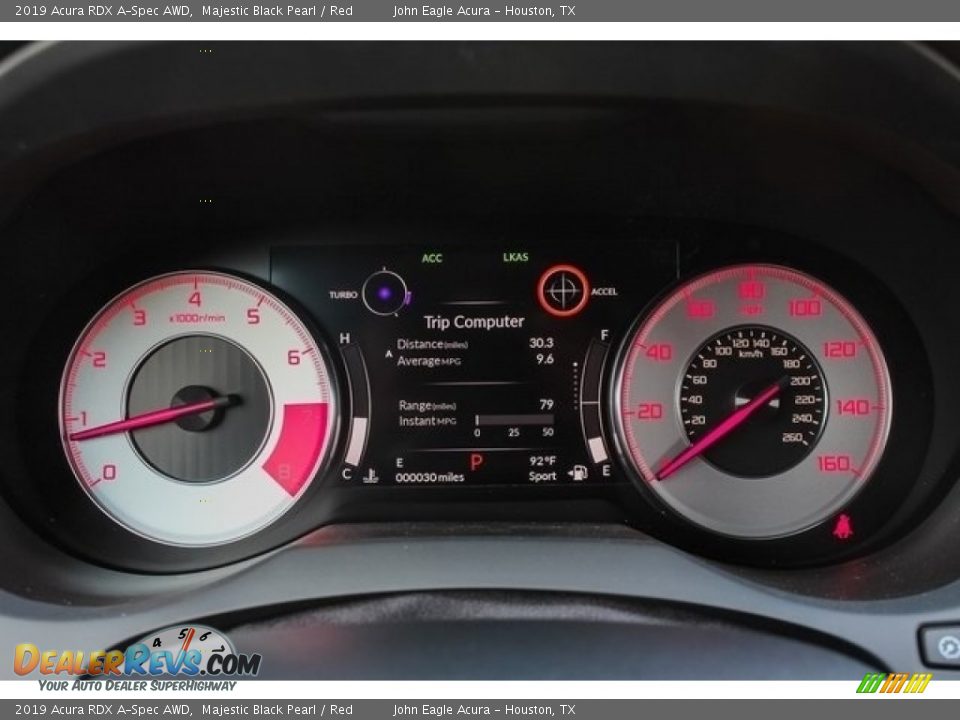 2019 Acura RDX A-Spec AWD Gauges Photo #32