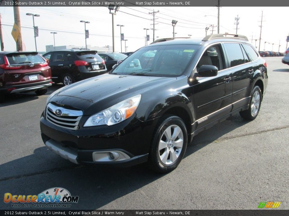 2012 Subaru Outback 2.5i Limited Crystal Black Silica / Warm Ivory Photo #2