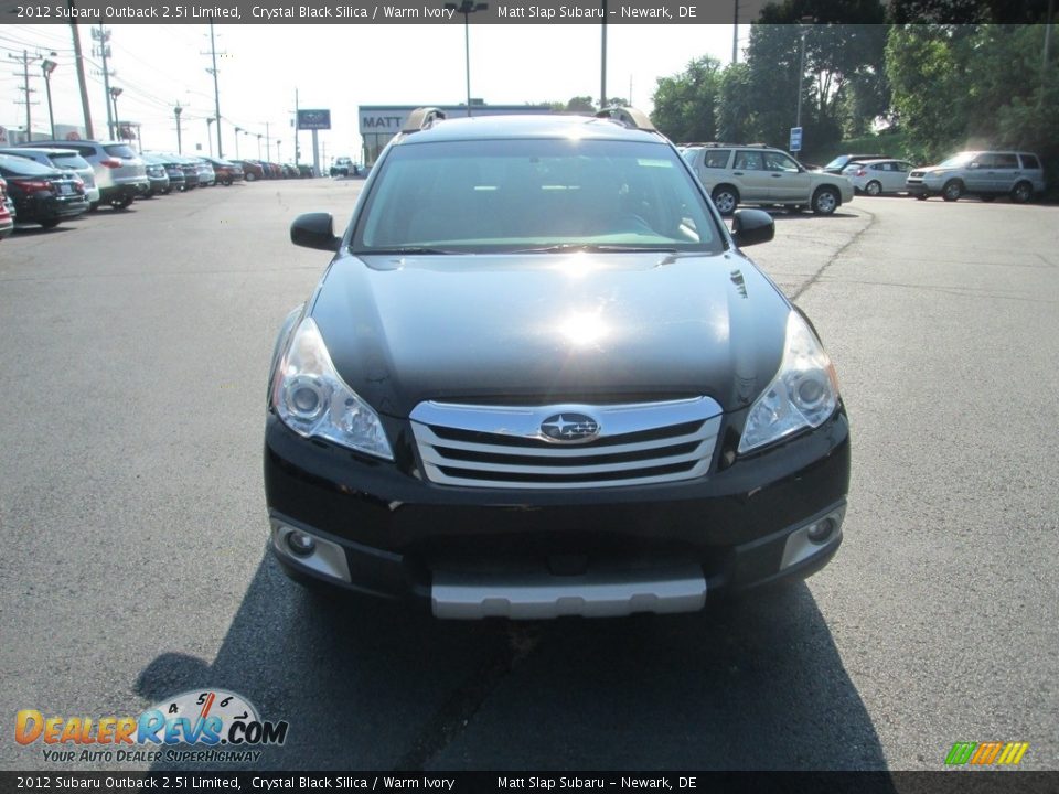 2012 Subaru Outback 2.5i Limited Crystal Black Silica / Warm Ivory Photo #3