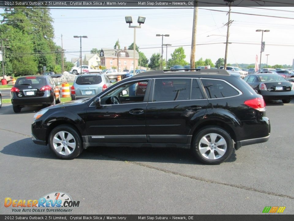 2012 Subaru Outback 2.5i Limited Crystal Black Silica / Warm Ivory Photo #9
