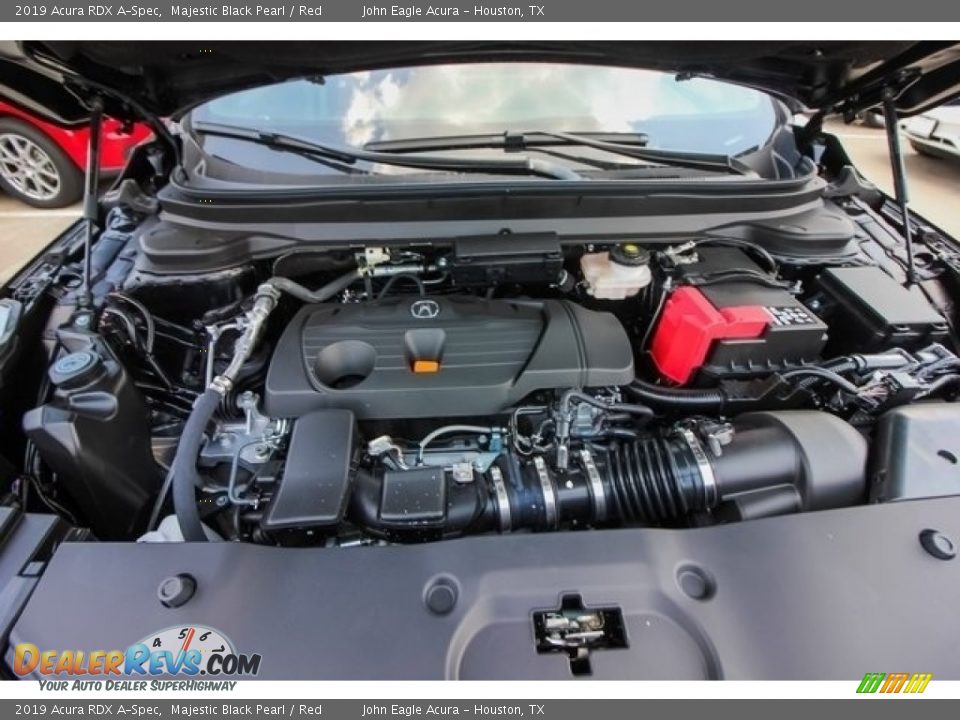 2019 Acura RDX A-Spec Majestic Black Pearl / Red Photo #25