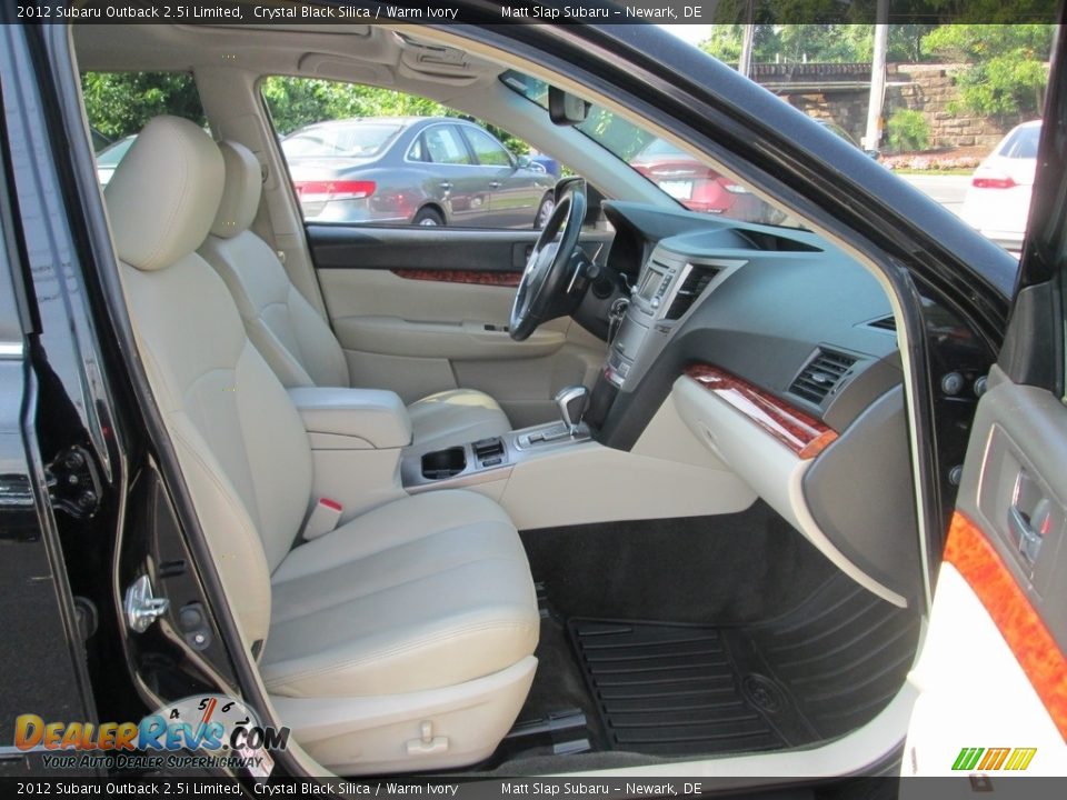 2012 Subaru Outback 2.5i Limited Crystal Black Silica / Warm Ivory Photo #18