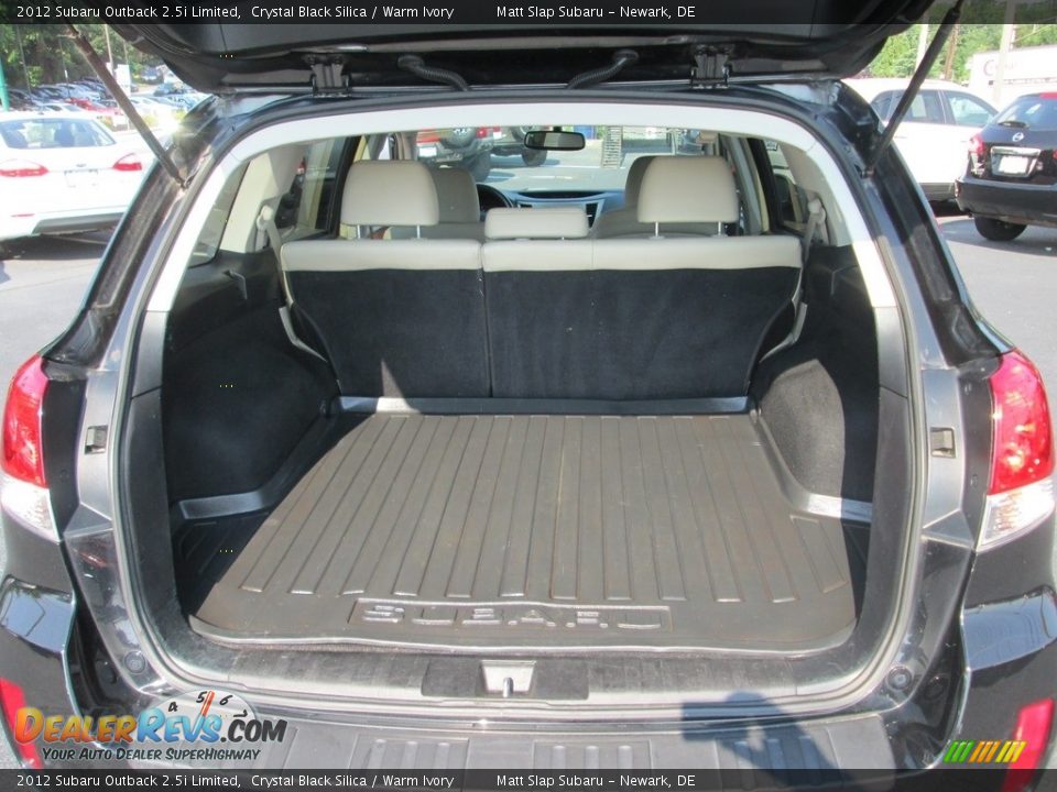 2012 Subaru Outback 2.5i Limited Crystal Black Silica / Warm Ivory Photo #20
