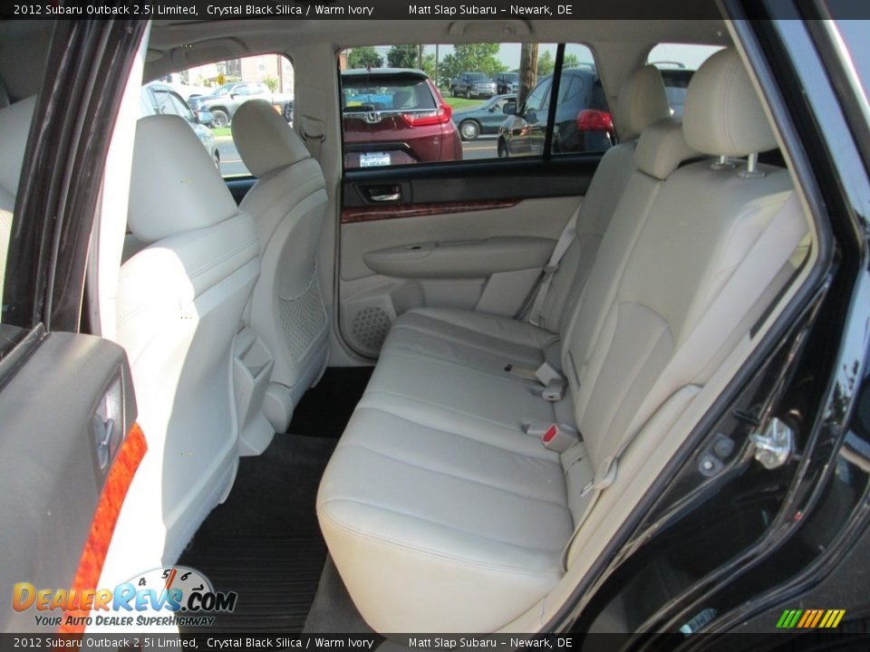 2012 Subaru Outback 2.5i Limited Crystal Black Silica / Warm Ivory Photo #22