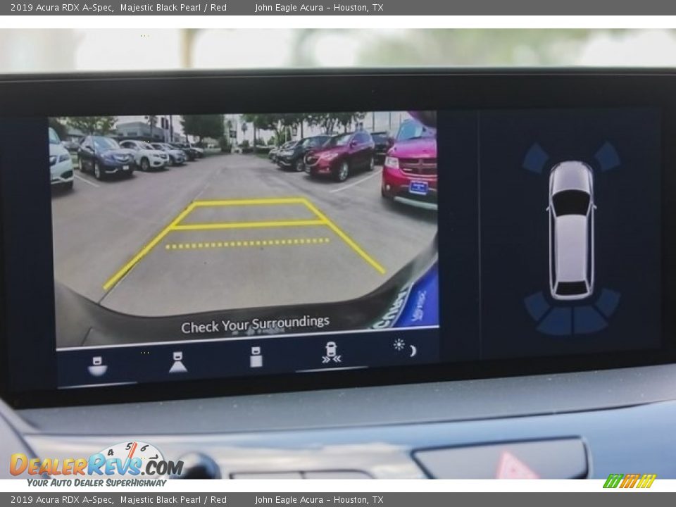2019 Acura RDX A-Spec Majestic Black Pearl / Red Photo #35